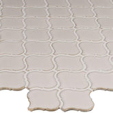 MSI Bianco Arabesque Glazed Ceramic Mesh-Mounted Mosaic Wall Tile